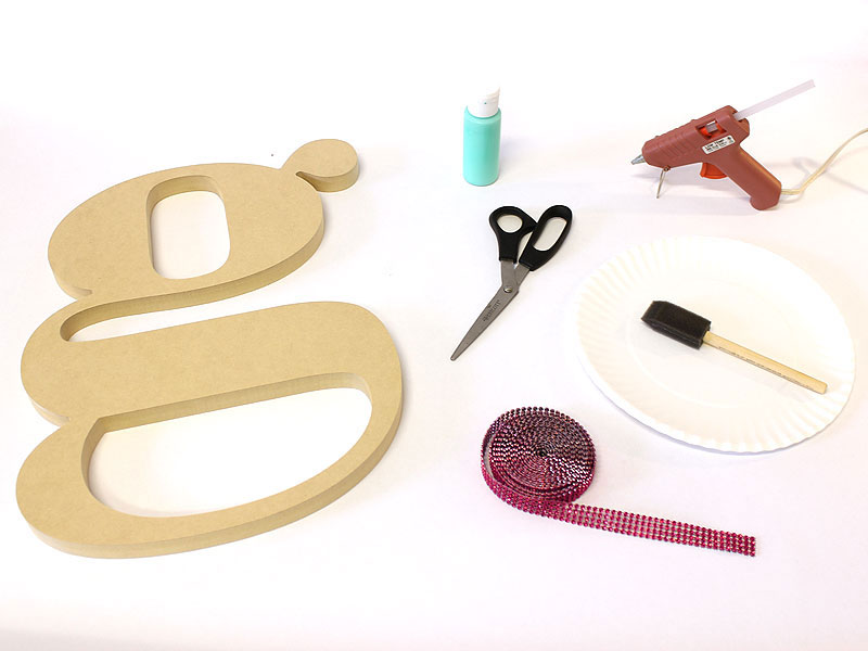 Craft Cuts coupons Rhinestone Edge Monogram by CraftCuts