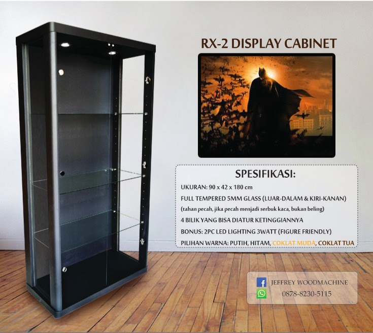 lemari koleksi tas: lemari kaca untuk koleksi tas