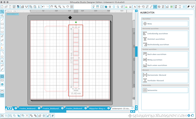 Tinis Plotter Tutorials - Folge 12 - Webbandleiter