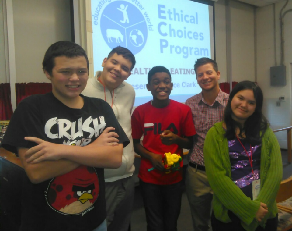 Talking Taylor Schools WEST MIDDLE SCHOOL students listen to food expert