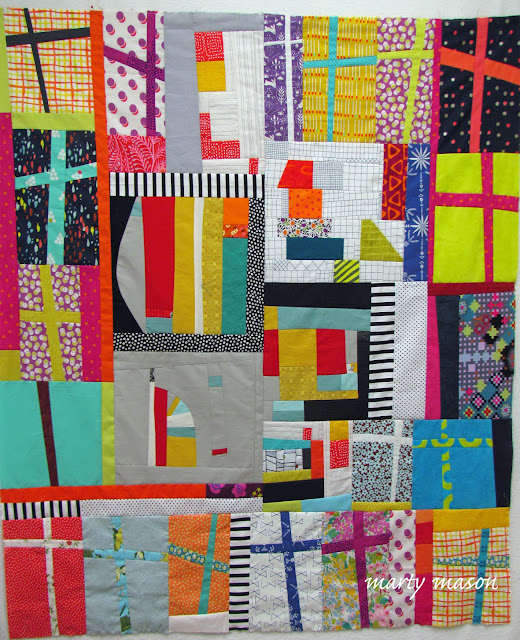 Improv quilt top - marty mason and loree odom