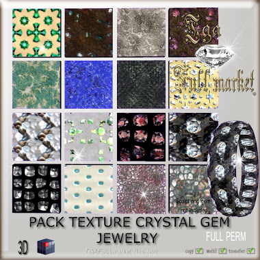 PACK TEXTURE CRYSTAL GEM JEWELRY