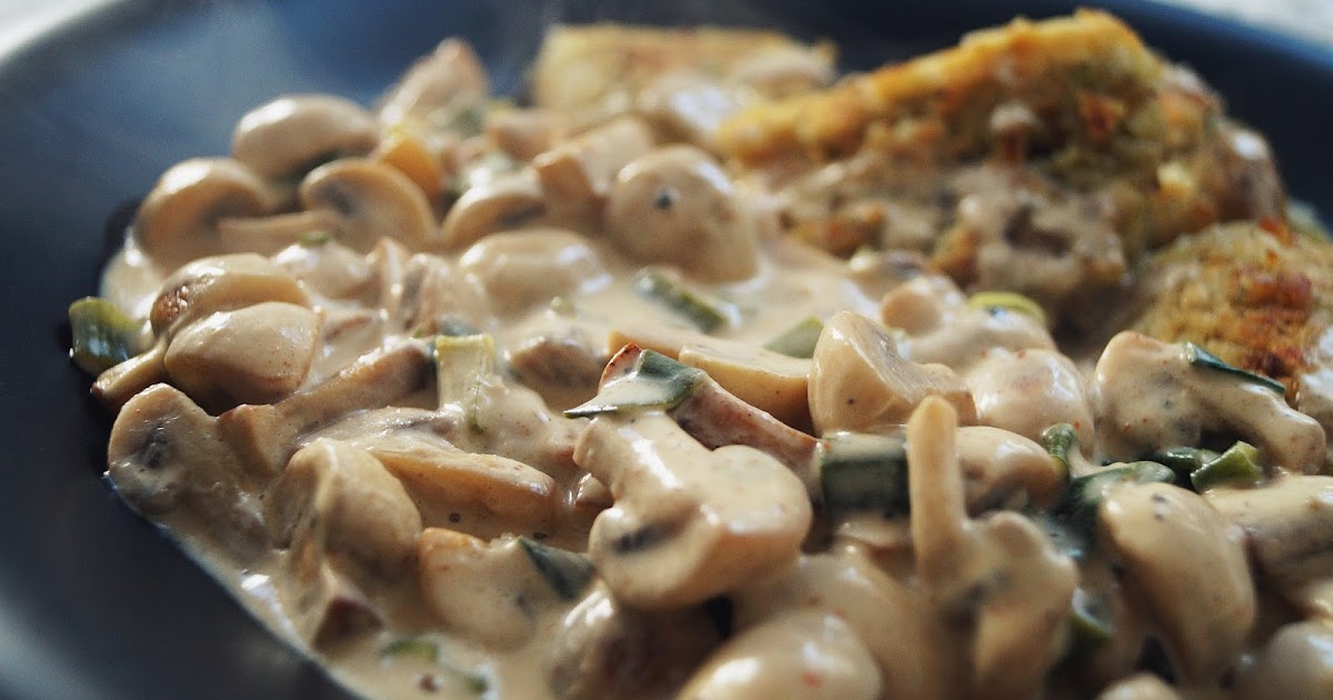 Pilzpfanne mit gebratenen Semmelknödeln