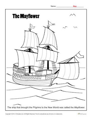 Mayflower coloring page 4