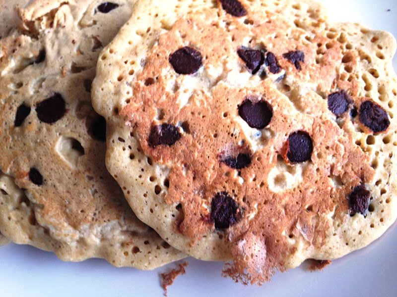 Lex's Life Whole Wheat Cinnamon Chocolate Chip Pancakes
