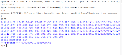 Python modified code problem 1 output