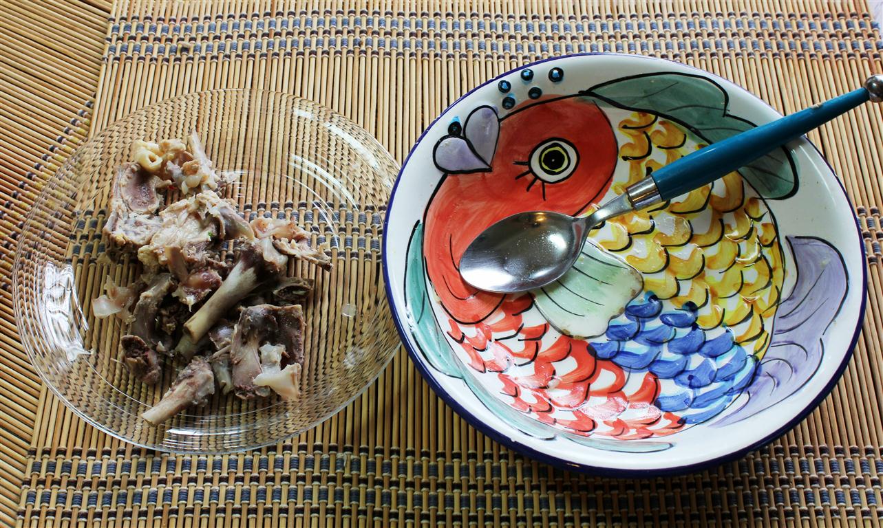 Guam Firehouse Cook Chicken Soup on a rainy day.