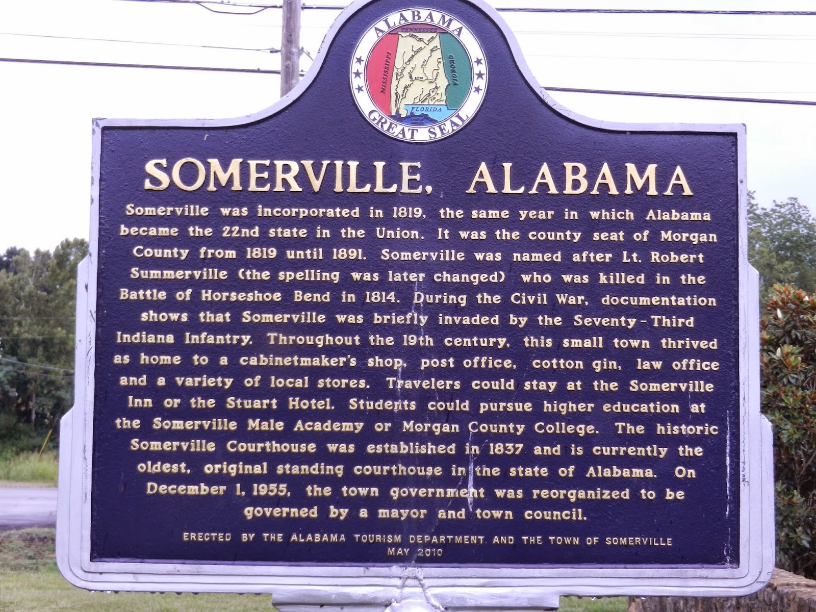 Alabama Yesterdays Somerville's Historic Courthouse