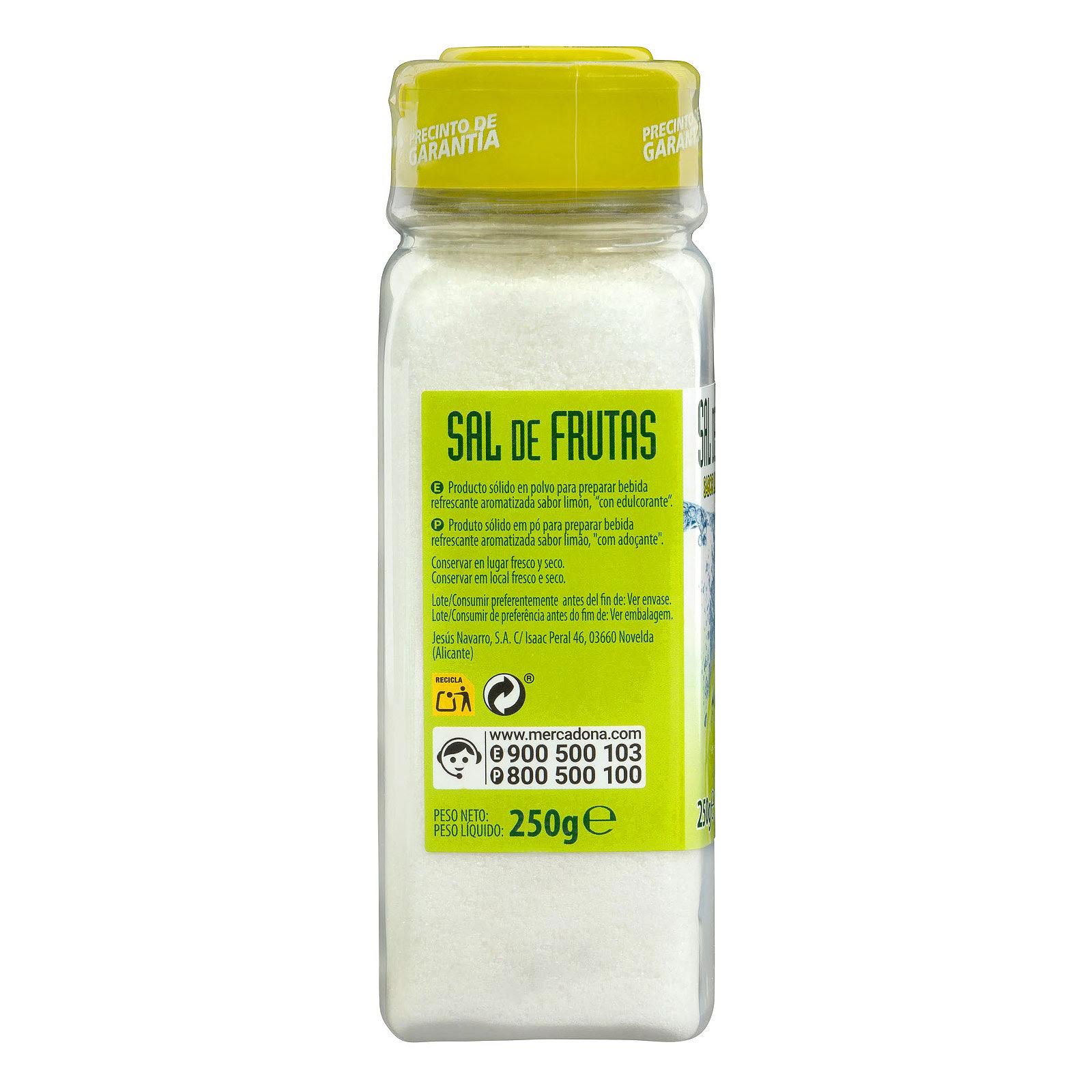 sal de frutas sabor limon hacendado