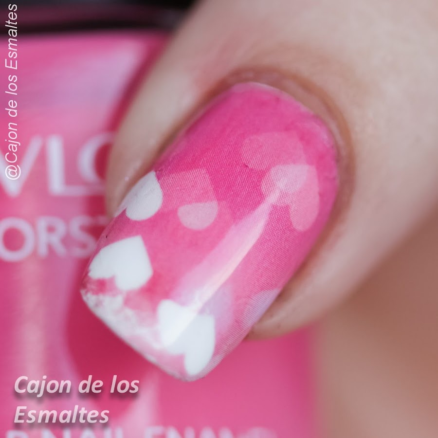 Transfers para uñas - Corazones para San Valentín