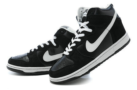 High Tops Nike SB Dunk : School Boys Nike Dunks SB Black White Sneakers ...