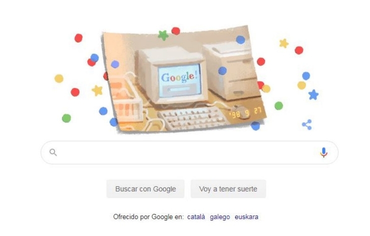 Google celebra su 21 aniversario con un Doodle Google celebra su 21 aniversario con un Doodle