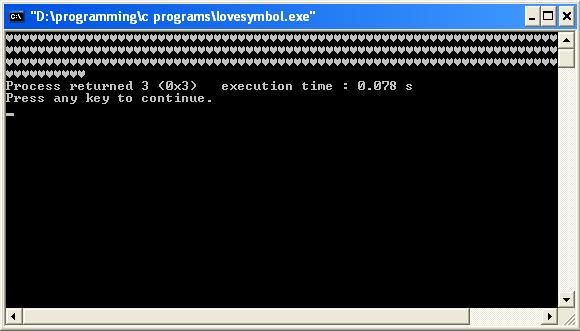 C PROGRAMS BLOG: C PROGRAM TO PRINT LOVE SYMBOL