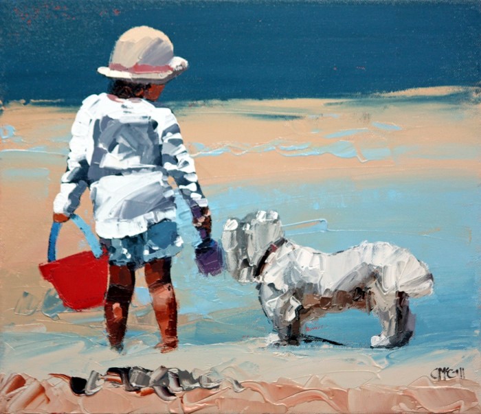 С помощью масла, кисти и мастихина. Claire McCall Claire McCall