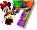 Alfabeto de Minnie Mouse pintando 7.