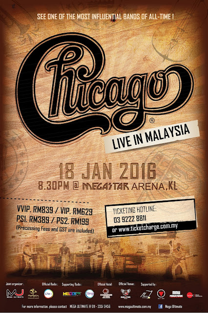 [Upcoming Event] Chicago LIVE IN MALAYSIA 2016