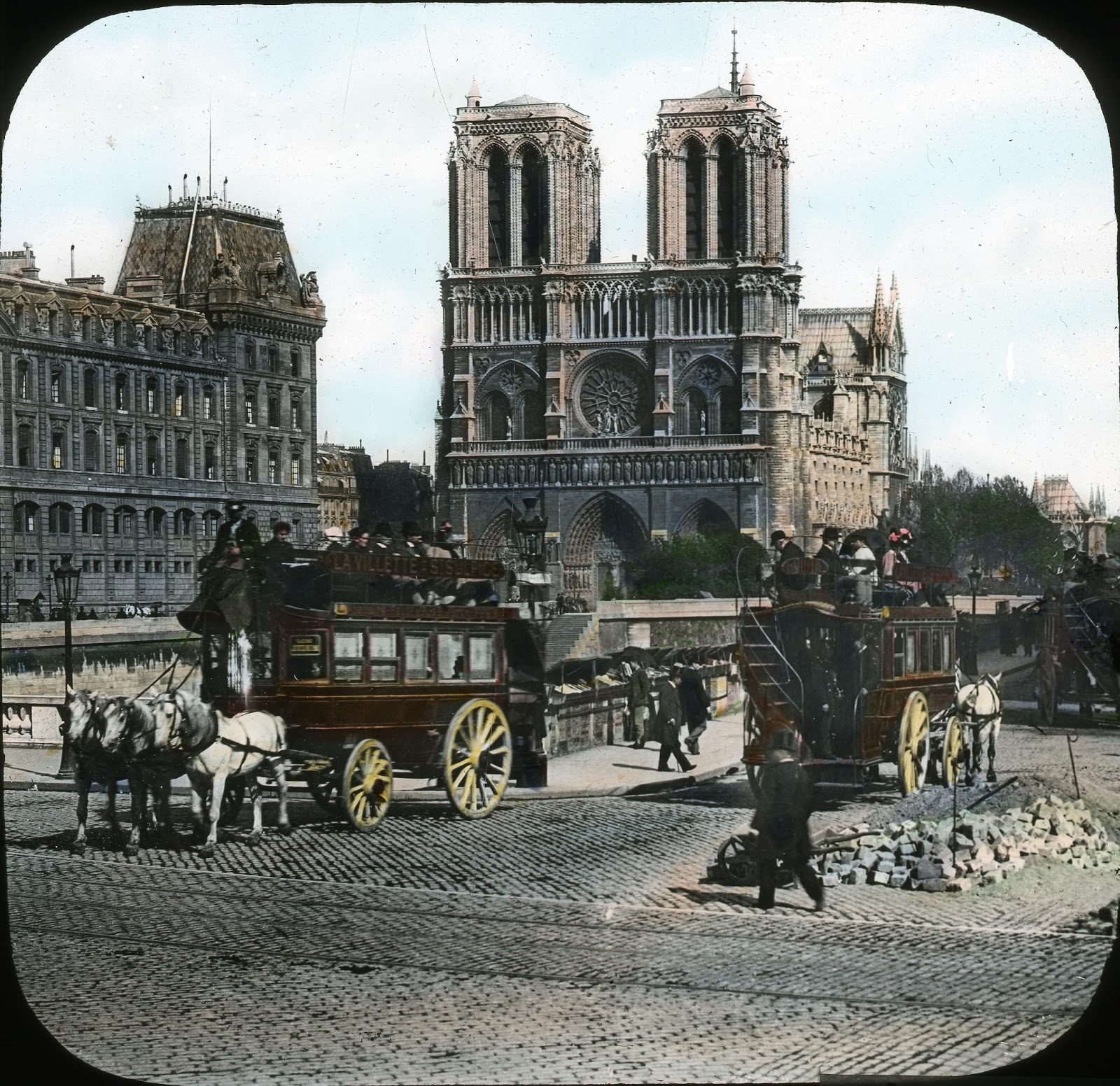 30 Breathtaking Color Pictures of Paris in the Belle Époque vintage