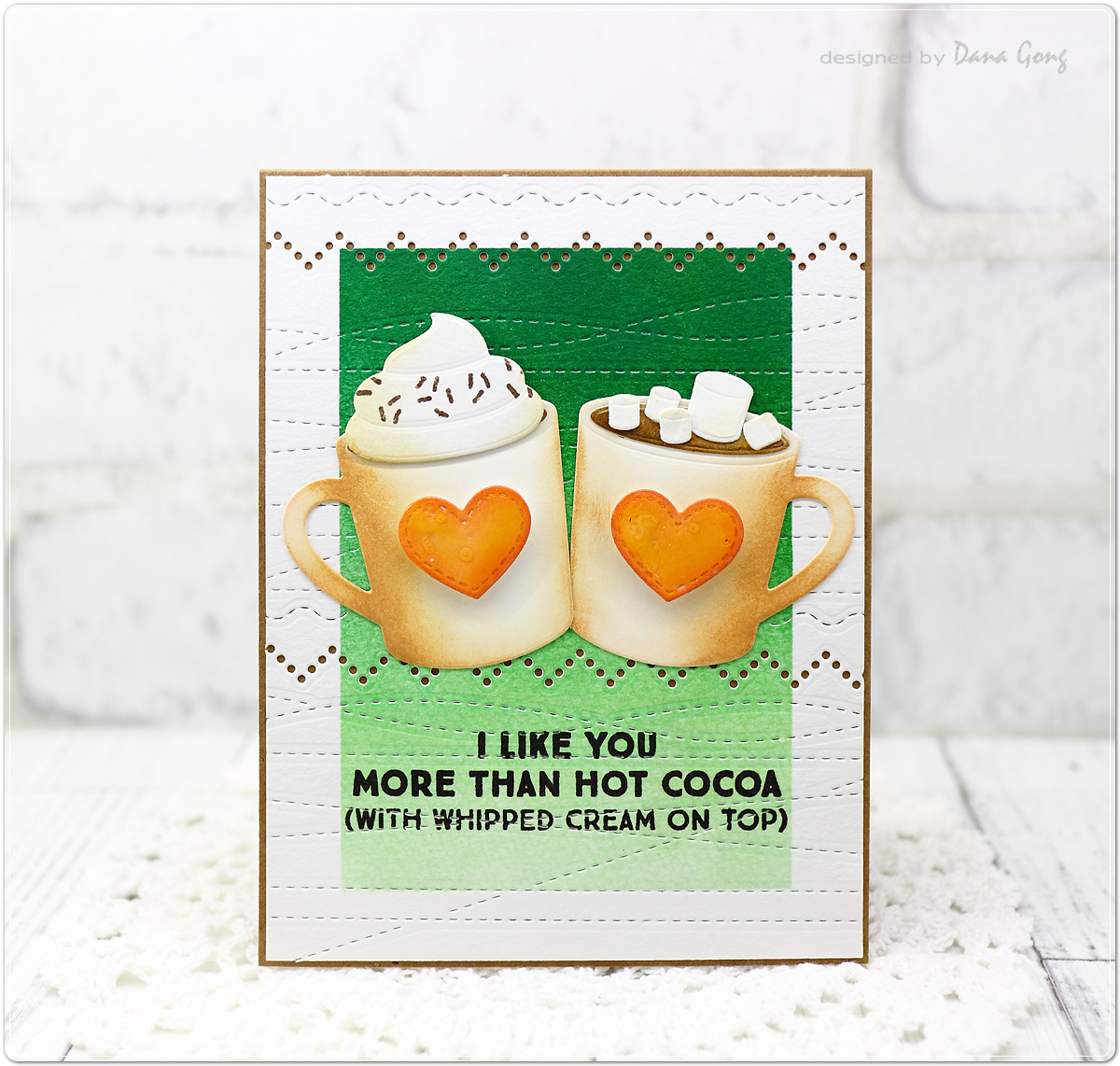 Dana G.Crafts Winter cocoa card ｜MFT Dienamics LLD Hot Cocoa Cups