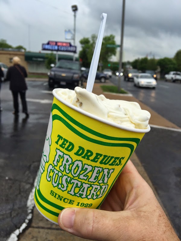 Concrete at Ted Drewes Frozen Custard