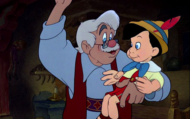 Pinokio menjadi anak laki-laki