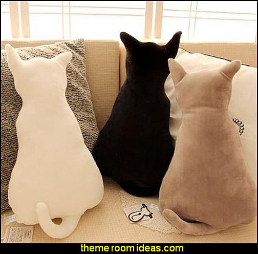 Cat Shaped Design Throw Pillow pet gift ideas - gifts for pets - gifts for dogs - gifts for cats - creative gifts for animal lovers - gifts for pet owners pet stuff - cool stuff to buy - pet supplies Cat Shaped Design Throw Pillow