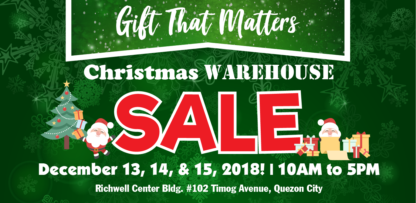 Manila Shopper Richwell Center Christmas Warehouse SALE Dec 2018