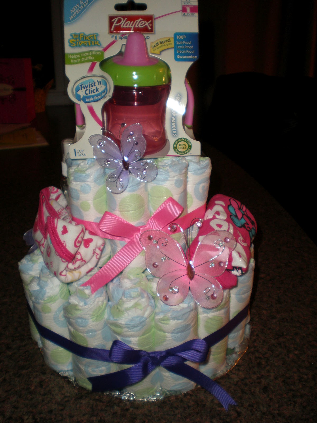 NJ Crafty Momma Make Your Own Diaper Cake