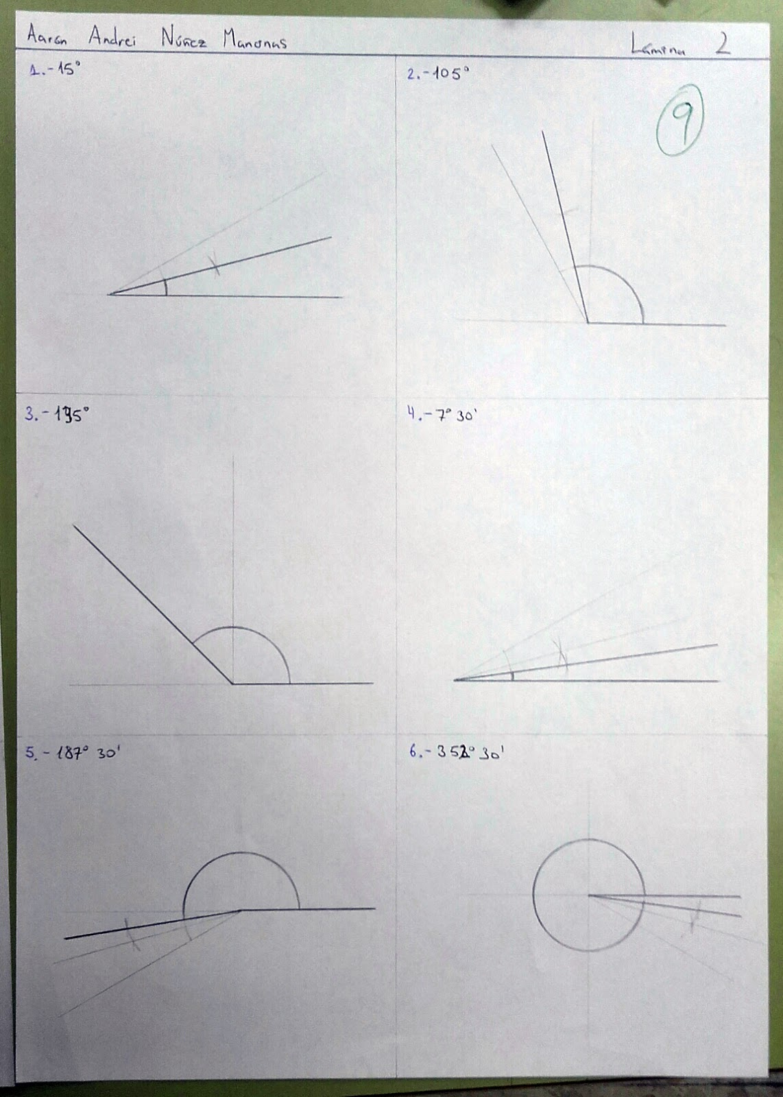 ángulo De 30 Grados Con Escuadras Educación Plástica y Visual. : ÁNGULOS. USO DE ESCUADRA Y CARTABÓN