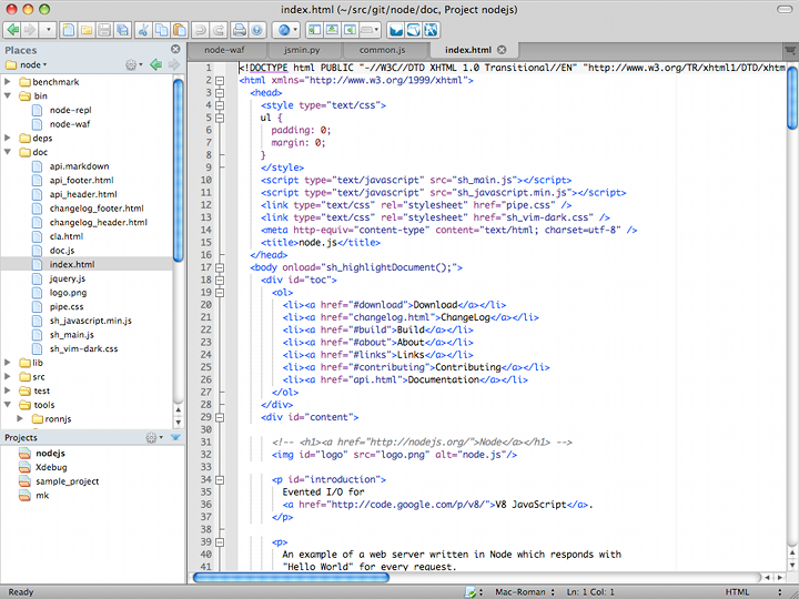 Komodo Edit Best HTML Editor for Mac Control Your Mac