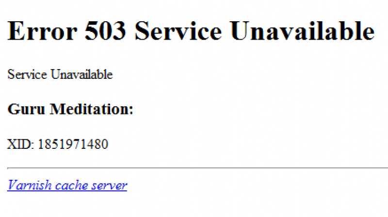503 Service Unavailable Hatası ÇÖzÜldÜ 
