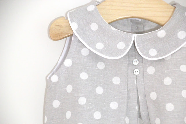Tutorial y patrones ropa para bebe: Pelele o ranita de lunares para bebe DIY. Blog costura y blog diy