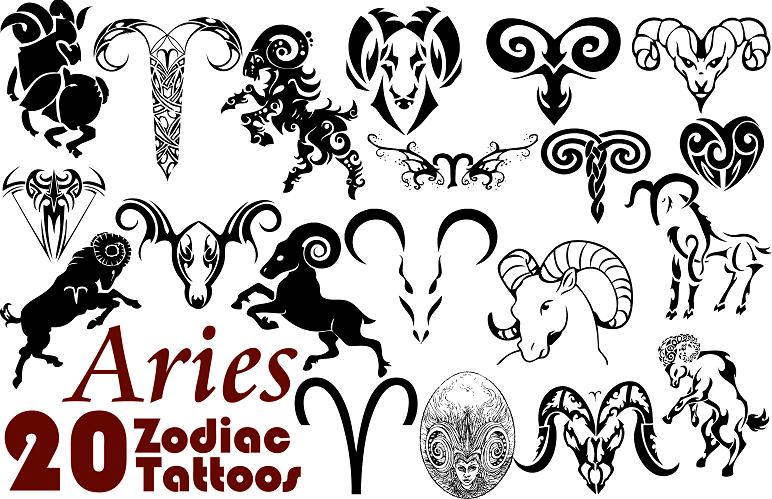 Zodiac Tattoo Designs simple tattoo stencils