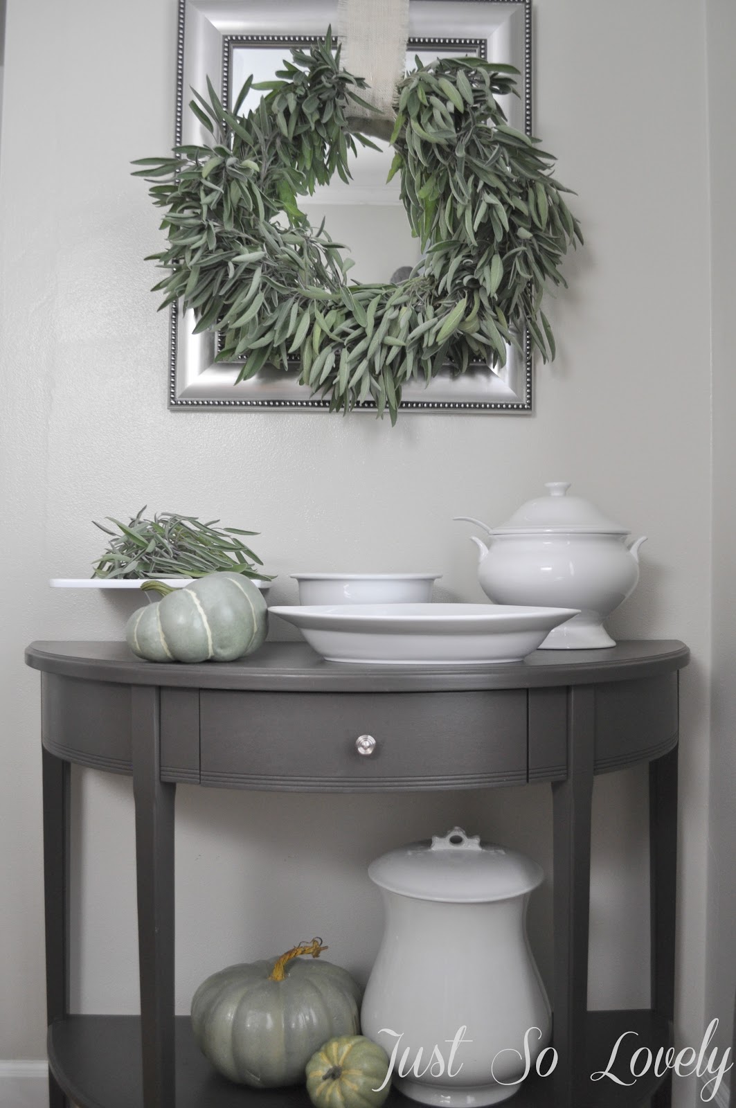 Just So Lovely A Thanksgiving Sage Wreath