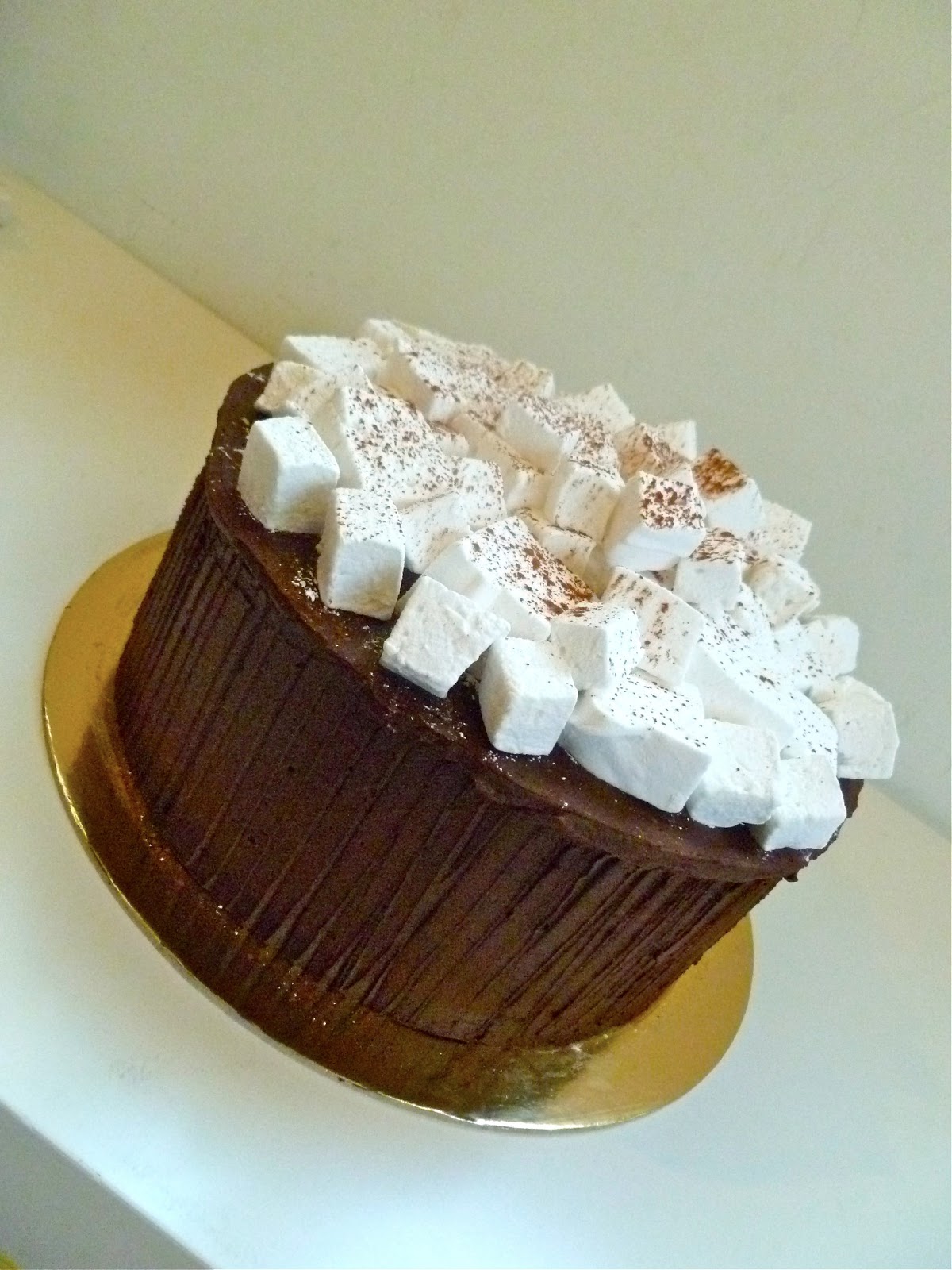 Design Bake Share Chocolate Cake with Homemade Marshmallows