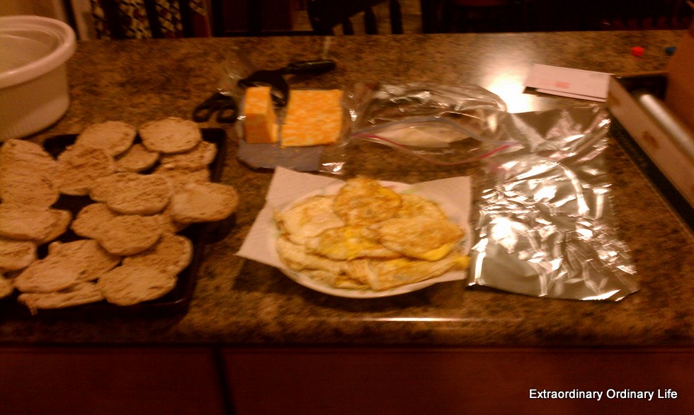 Extraordinary Ordinary Life Homemade Breakfast Sandwiches Freezer