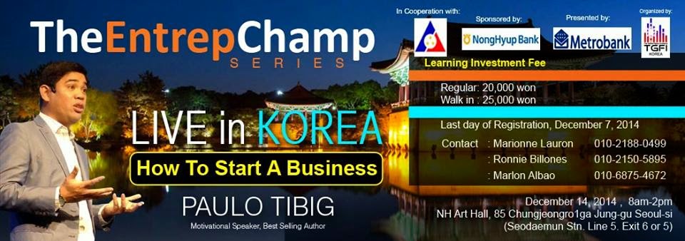 How Can an OFW in Korea Start a Business? Learn from the Entrep Champ Paulo Tibig