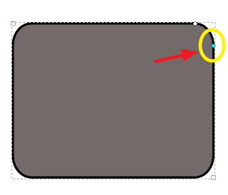 Inkscape rounded rectangle edges