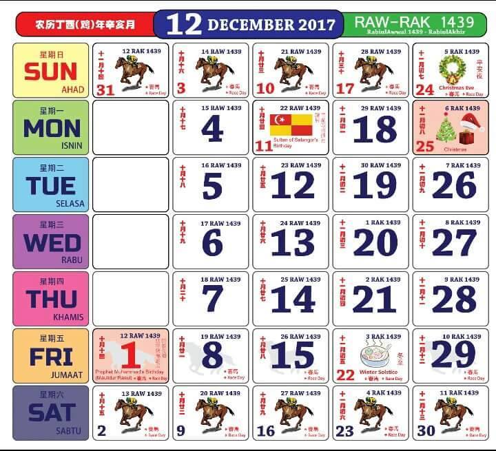 Kalendar Kuda 2017 Malaysia - Mykssr.com