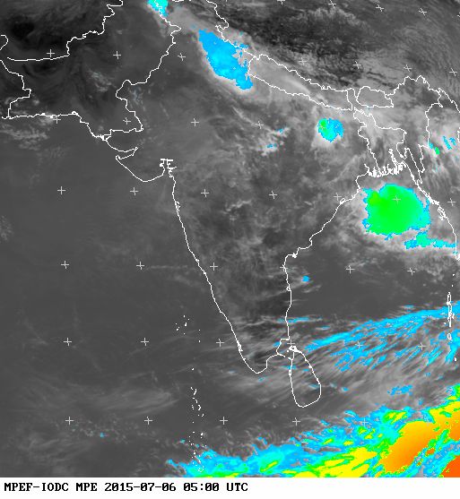 monsoon update july 6 2015 india satellite image
