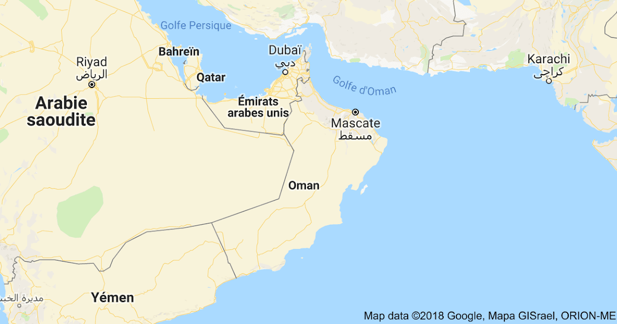 Карта оаэ оман