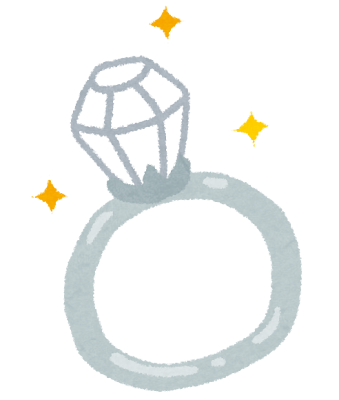 ダイヤの指輪のイラスト