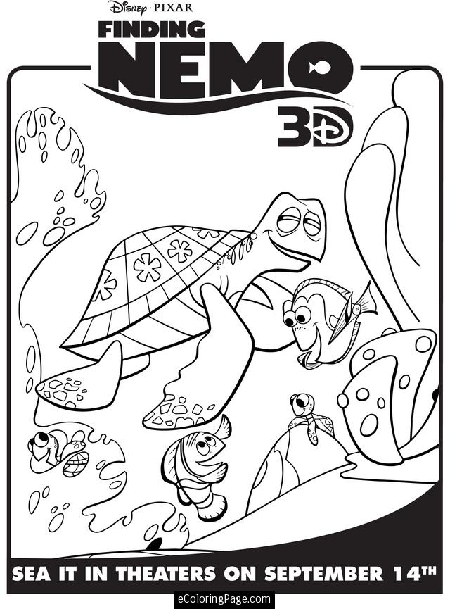 Kids Page Finding Nemo Dory And Crush For Kids Coloring Pages kids-page-finding-nemo-dory-and-crush-for-kids-coloring-pages