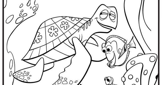 Crush Finding Nemo Coloring Pages