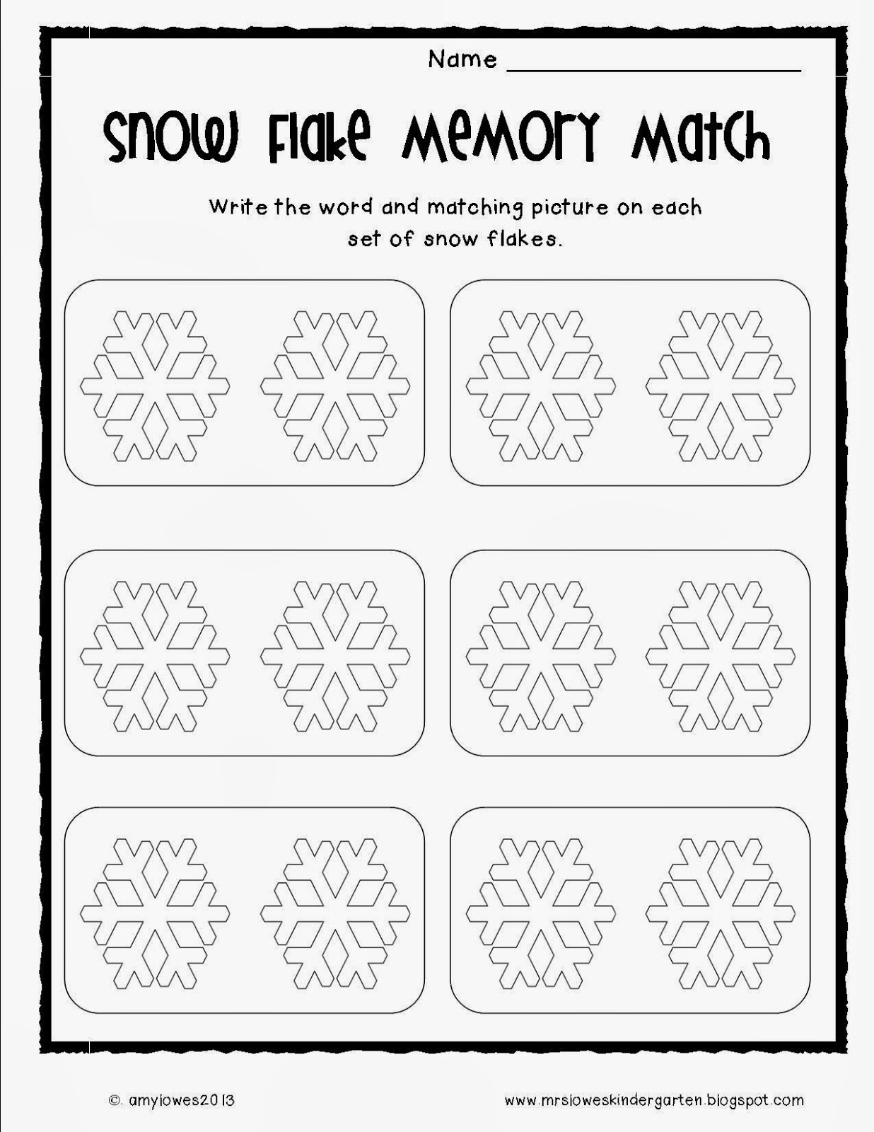 Mrs. Lowes' Kindergarten Korner: January 2014