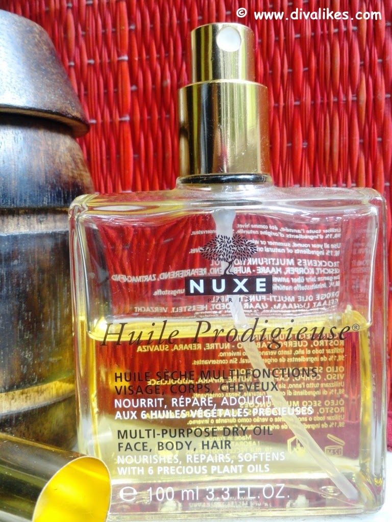 Nuxe Huile Prodigieuse MultiPurpose Dry Oil Review Diva Likes