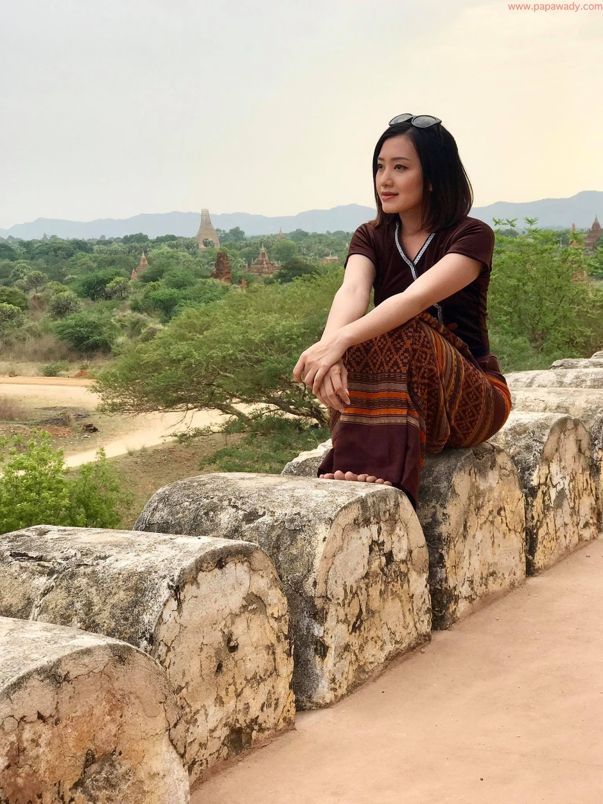 Yu Thandar Tin Beautiful Captured Photos In Ancient Bagan in Myanmar