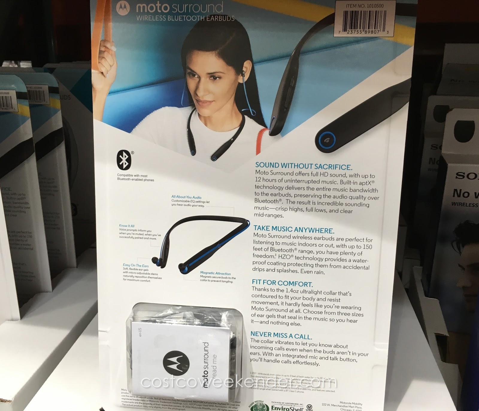 Motorola Moto Surround Wireless Bluetooth Earbuds Costco Weekender