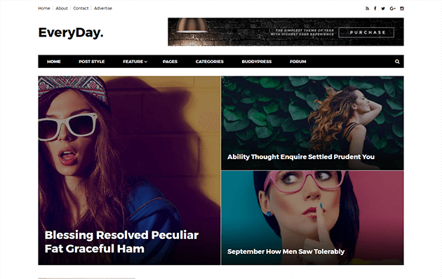 Everyday - Simple Responsive Blogger Template