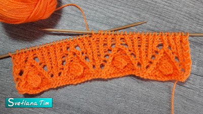 Как связать Кайму (край) Треугольники с шишечками. светлана тим вязание спицами