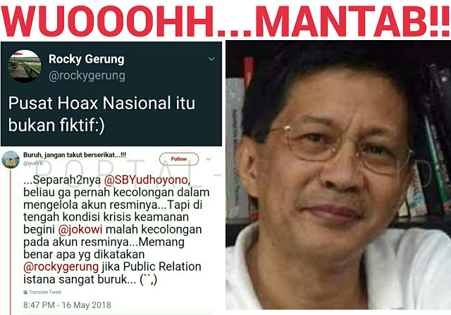 Kicauan Jokowi Kedodoran Rocky Gerung Pusat Hoax Nasional Itu Bukan Fiktif Liputan Islam